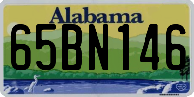 AL license plate 65BN146