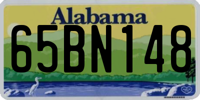 AL license plate 65BN148