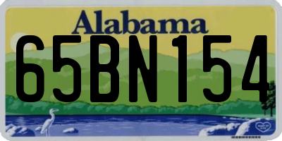 AL license plate 65BN154
