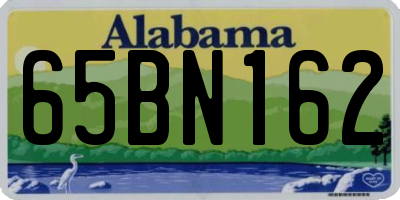 AL license plate 65BN162