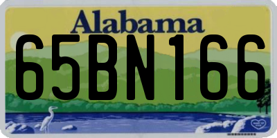 AL license plate 65BN166
