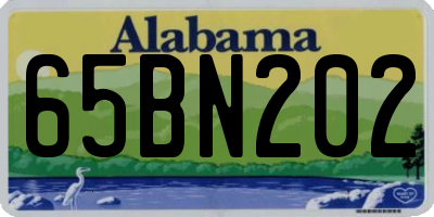 AL license plate 65BN202
