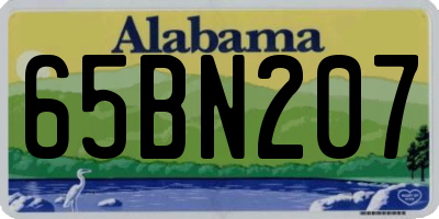 AL license plate 65BN207