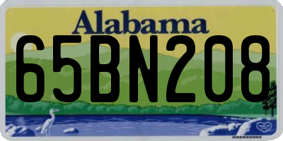 AL license plate 65BN208