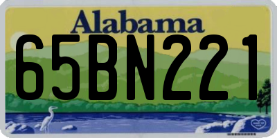 AL license plate 65BN221