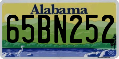 AL license plate 65BN252