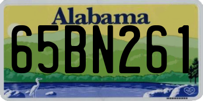 AL license plate 65BN261
