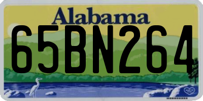 AL license plate 65BN264