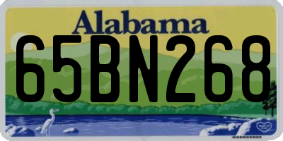 AL license plate 65BN268