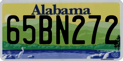 AL license plate 65BN272