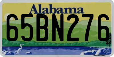 AL license plate 65BN276