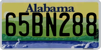 AL license plate 65BN288