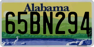 AL license plate 65BN294