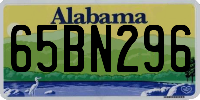 AL license plate 65BN296