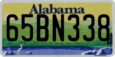 AL license plate 65BN338