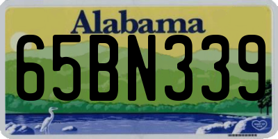 AL license plate 65BN339