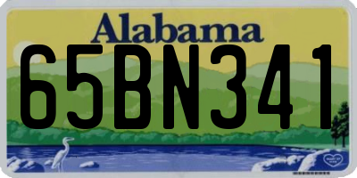 AL license plate 65BN341