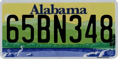 AL license plate 65BN348