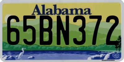 AL license plate 65BN372