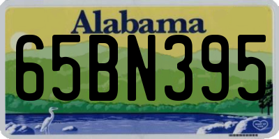 AL license plate 65BN395