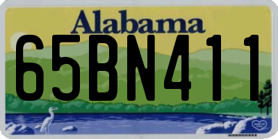 AL license plate 65BN411