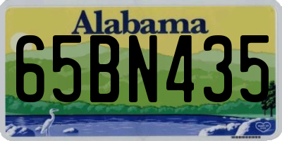 AL license plate 65BN435