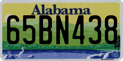 AL license plate 65BN438