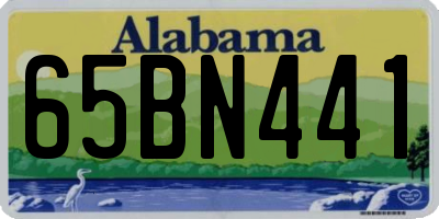 AL license plate 65BN441