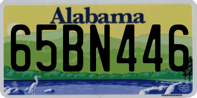 AL license plate 65BN446