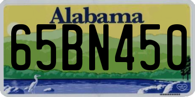 AL license plate 65BN450