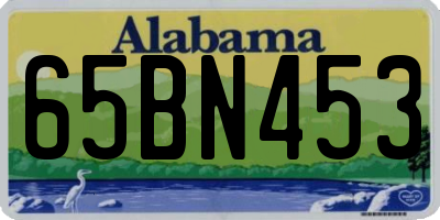 AL license plate 65BN453