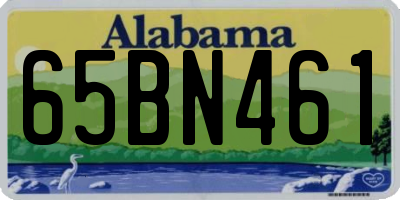 AL license plate 65BN461