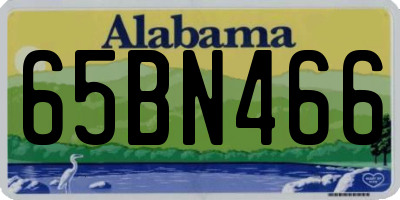 AL license plate 65BN466