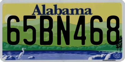 AL license plate 65BN468