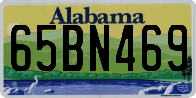 AL license plate 65BN469