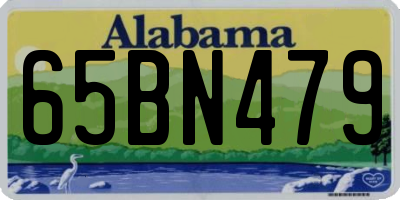 AL license plate 65BN479
