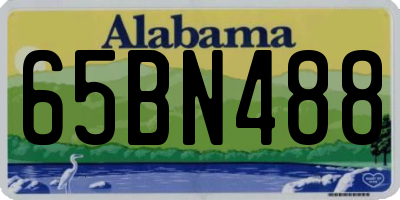 AL license plate 65BN488