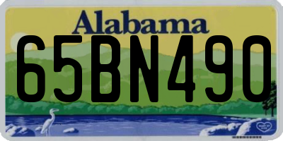 AL license plate 65BN490