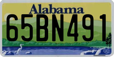 AL license plate 65BN491