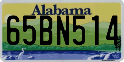 AL license plate 65BN514