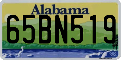 AL license plate 65BN519