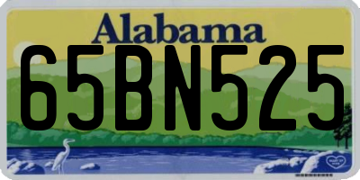 AL license plate 65BN525
