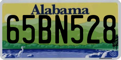 AL license plate 65BN528