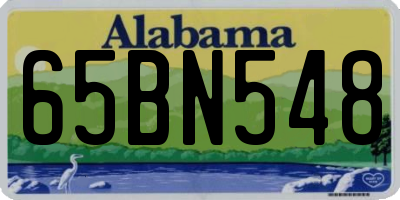 AL license plate 65BN548