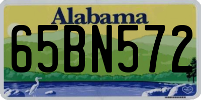 AL license plate 65BN572