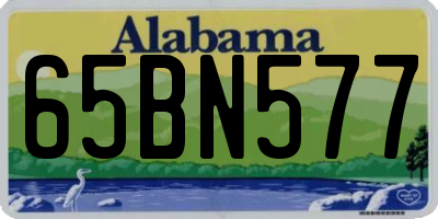 AL license plate 65BN577