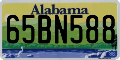 AL license plate 65BN588