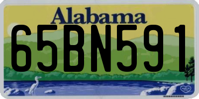 AL license plate 65BN591