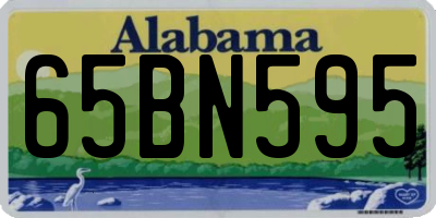 AL license plate 65BN595