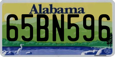 AL license plate 65BN596